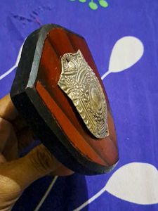 Vintage Wooden Shield Plaque