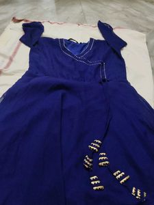 Royal Blue Anarkali Gown
