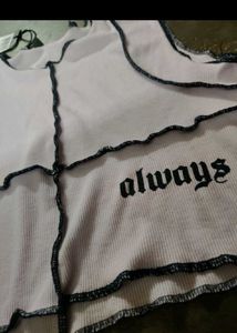 Lavender "Always" Crop Top