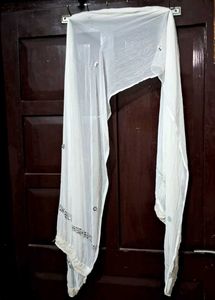 Maroon Kurta Sharara Set with White Dupatta