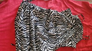 Zebra Print Ruched Mini Dress
