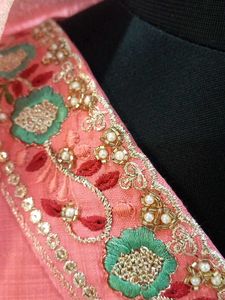Extremely Beautiful Brand New Pink Banarasi Suit S