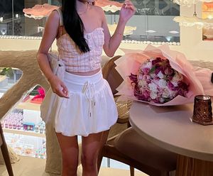 bubble white skirt