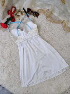 Lace Trim Corset Style Chemise Nightgown