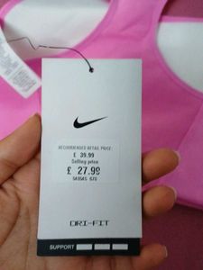 Nike Pink Sports Bra