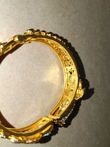 Exquisite Peacock Enamel Bangle