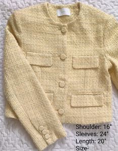 Yellow 💛 Tweed Blazer