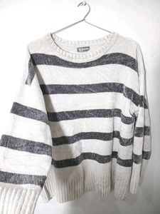 Striped Crew girls Neck Sweater