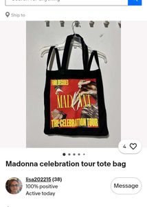 Madonna Celebration Tour Tote Bag
