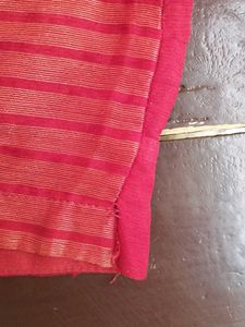 Red Bandhani Saree with Blouse