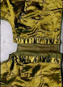 Golden wedding silk Blouse