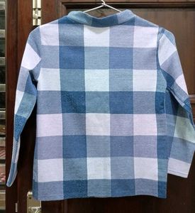 Blue & White Checkered Top