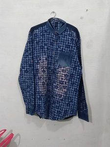 Blue Checkered Long Sleeve Shirt