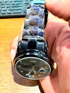 Elegant Black Rolex Watch