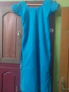 Blue Dress with Butterfly