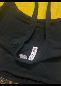 h&amp;m cropped strappy top