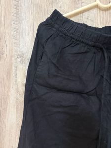 Black Wide Leg linen Pants