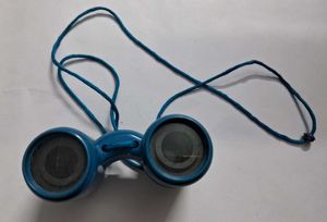 Kids Vintage blue toy binoculars
