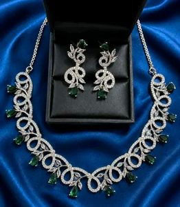 AD American Diamond Necklace Set