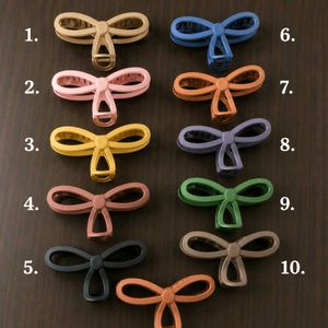 Stylish Matte Bow Hair Claw Clips