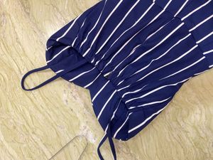 Striped playsuit