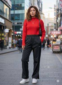 Stylish Reebok Black Track Pants