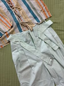 Striped Crop Top &amp; Palazzo Pants Set