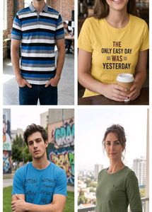 Combo Set of 5 Bundle Men Women T-Shirt