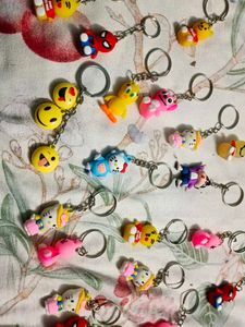 Cute Character Keychains Collection