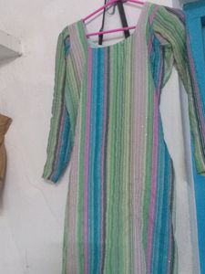 a multicolour  kurti