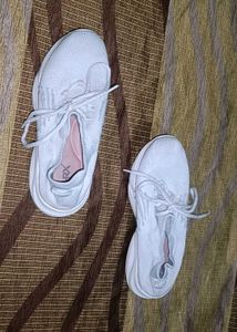 Light Blue Lace-Up Sneakers