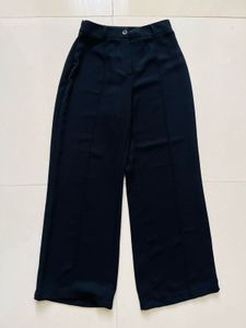 Black Pintuck Detail Trousers