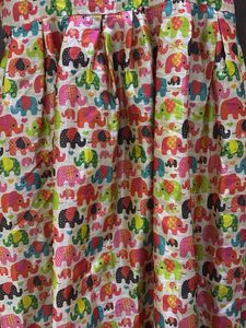 Colourful girls gown with elephant print