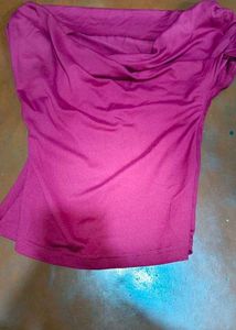 Off-Shoulder Drape Top