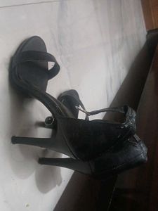 Black Heeled Sandals