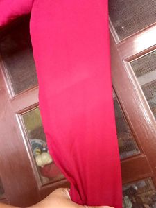 Beautiful Red Ethnic Gown side slits