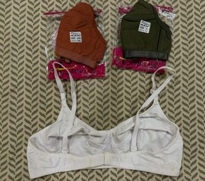 3 Pack Cotton Hosiery Basic Bras
