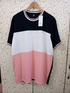 celio men Colourblocked Round Neck T-Shirt
