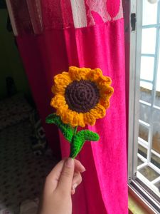 Crocheted Sunflower Decoration