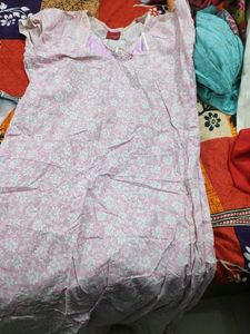 Vintage Pink Floral Nightgown