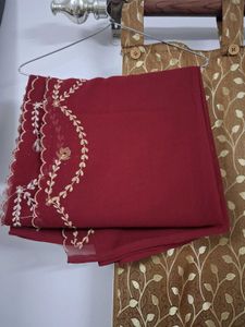 Maroon Georgette Suit