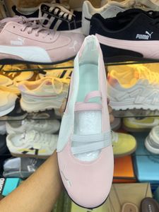 Pink Puma Mary Jane Flats