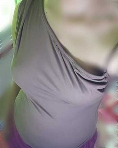 Brown One-Shoulder Ruched Top