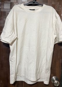 Classic Cream Oversized T-Shirt
