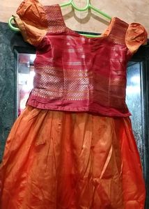 Indian Traditional Silk Skirt and Top Set