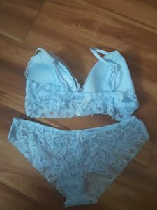 Lace Bralette and Panty Set