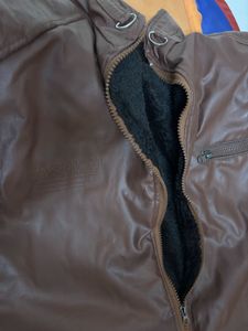 brow normal leather men’s jacket