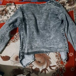 Washed Denim Style Jacket