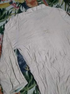 Blouse with Lace Trim Detail