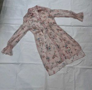 🌺Sheer Floral Chiffon Pullover Layer Shirt 🌸